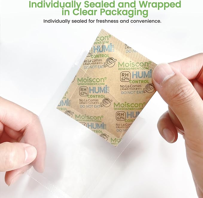 45 Pack 62% RH 8 Gram Two-Way Humidity Control Packs - Image 4
