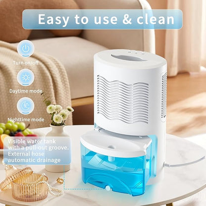 Dehumidifier for Home with Colorful Light Auto Shut Off Protection Ideal for - Image 4