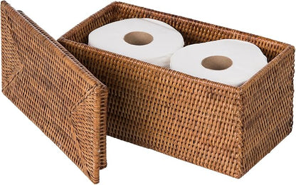 KOUBOO La Jolla Rattan Box, Toilet Roll Storage, Storage Boxes, Rattan Basket - Image 2