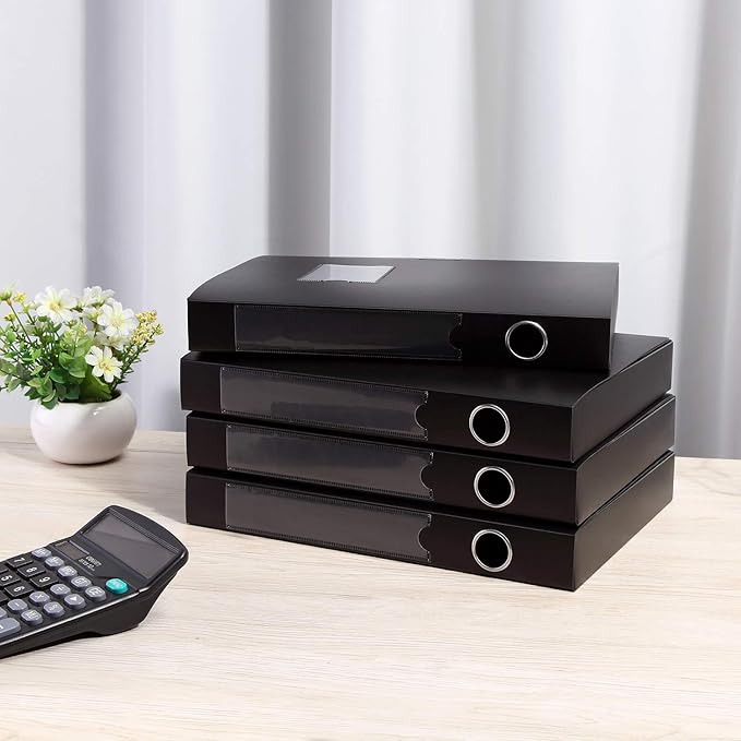 A4 Storage File Boxes Archives Cases, Foldable Plastic File Folder, Thickened - Image 6