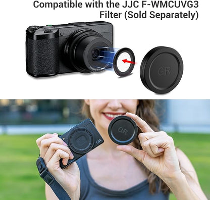 JJC Aluminum Lens Cap for Ricoh GR IV GRIV GR4 HDF Monochrome Digital Camera - Image 7