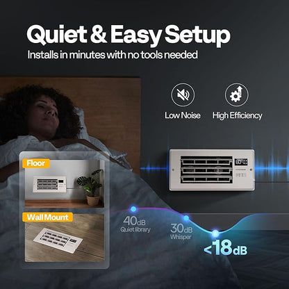 VIVOHOME 4'' x 10'' Opening Register Booster Fan - Image 8