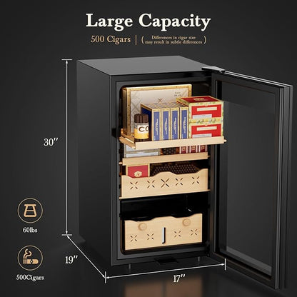 65L Intelligent Temperature and Humidity Adjustable Electronic Cigar Humidor - Image 2
