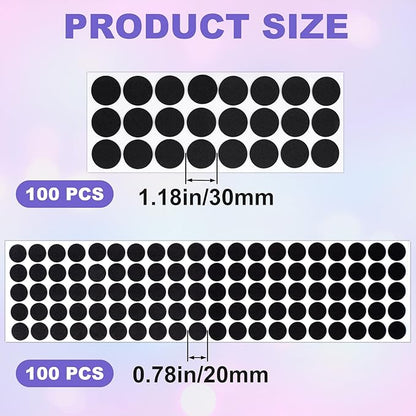200 Pcs Small Felt Furniture Pads, Self-Adhesive EVA Foam Dot Circles, Round - Image 2