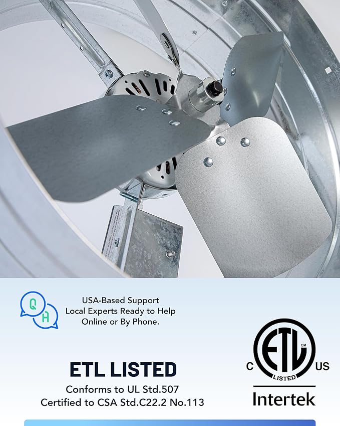 iLiving ILG8G14-12T Automatic Gable Mount Attic Ventilator Fan - Image 8