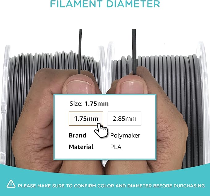 Polymaker PA6-GF Nylon Filament 1.75mm 2kg Grey Glass Fiber Nylon 3D Printing - Image 5
