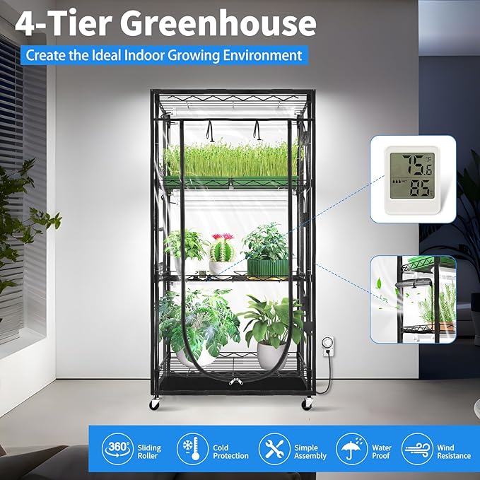 JESLED Indoor Greenhouse with Grow Light - Image 3