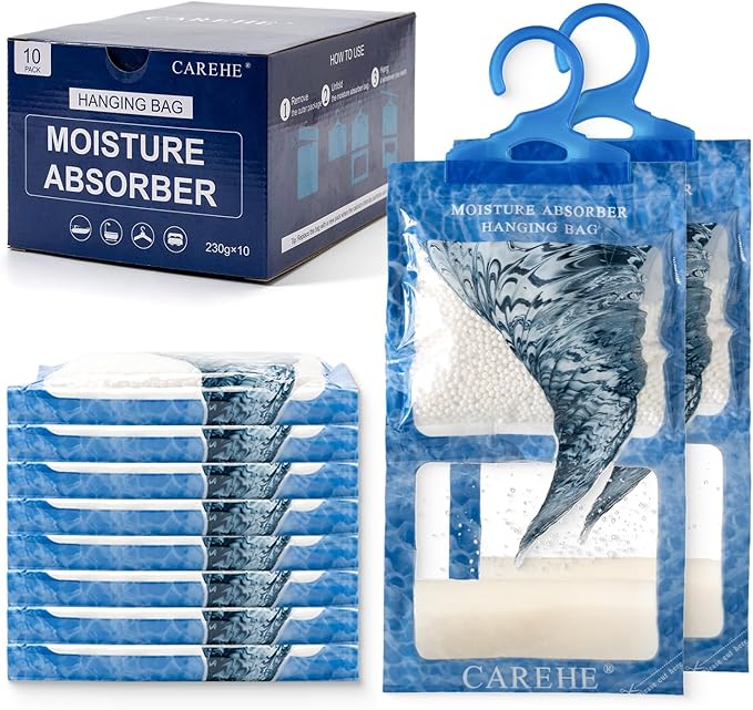 Hanging Moisture Absorbers Bags, Effective Dehumidifiers by CAREHE