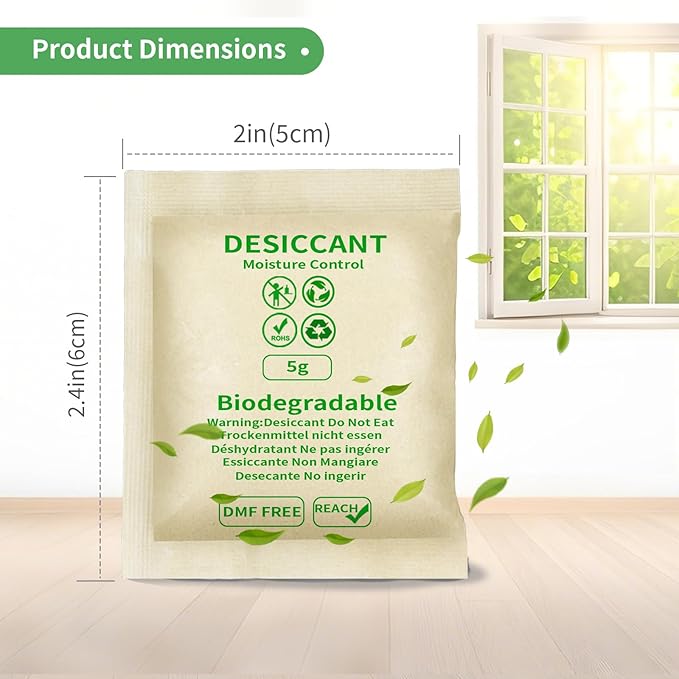 O2frepak 5G Food Grade Moisture Absorber Montmorillonite Desiccant Packets - Image 3