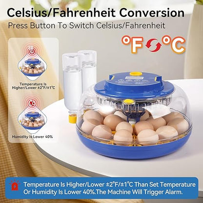 18 Egg Incubators for Hatching Eggs, Chicken Egg Incubator - Image 4