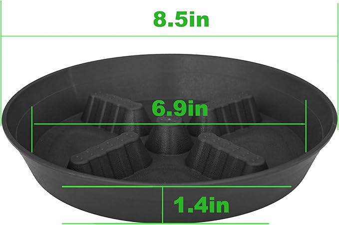 4 Pack Plant Saucer 8 inch, 10 12 14 17 inch, Plant Stand Plastic Plant Saucers - Image 2