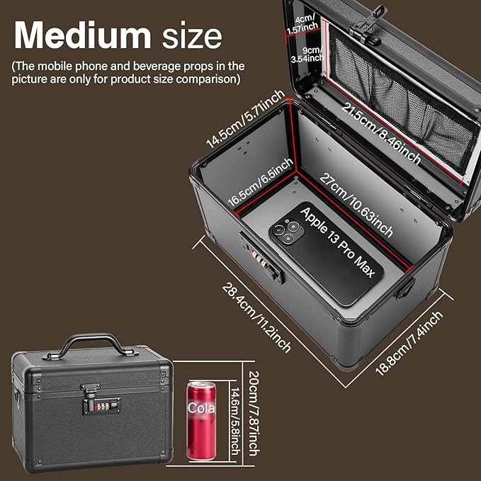 Medicine Lock Box, Lockable Storage Box - Image 3