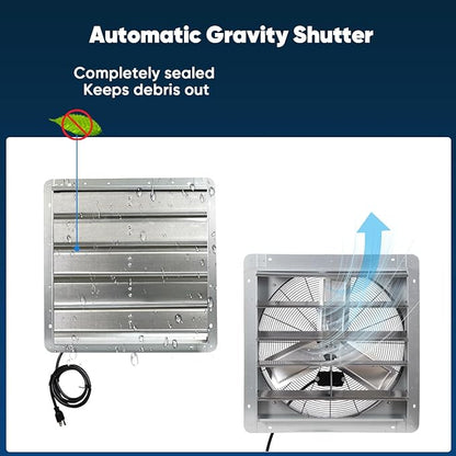 KEN BROWN 24 Inch Shutter Exhaust Fan - Image 6