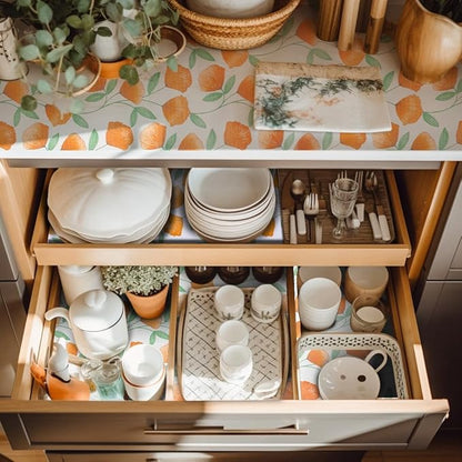 12" W x 120" L Floral Drawer and Shelf Liner - Image 6