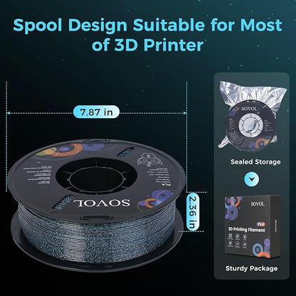 Sovol 3D Printer Luminous Filament, Glow in The Dark PLA 1kg Spool 3D Printing - Image 7