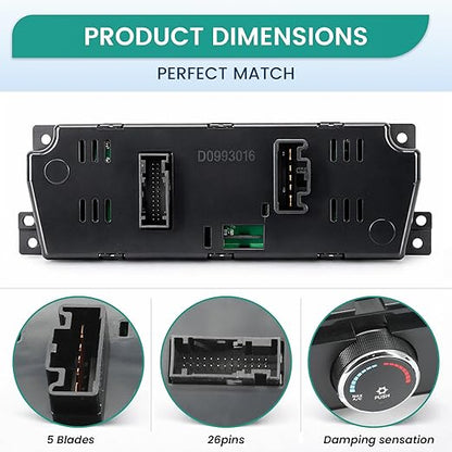 55056826AB A/C Heater Climate Control Module, Compatible - Image 3
