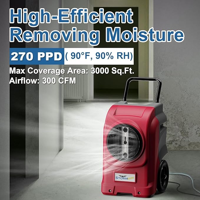 ALORAIR 270 Pints Commercial Dehumidifier - Image 3