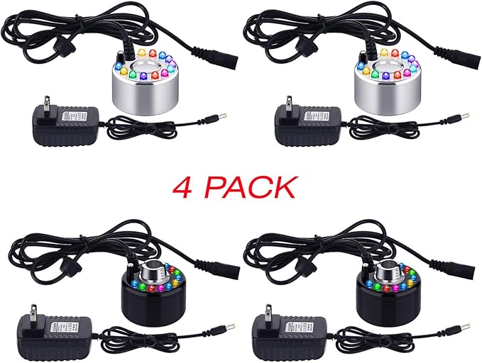 Yaomiao 4 Piece Halloween Mist Maker Fogger Small Ultrasonic Fog Machine - Image 2