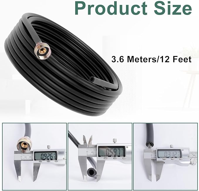 12 FT Dehumidifier Drain Hose 3/4 Inch FHT Connection Brass Thickened Drain Hose - Image 2