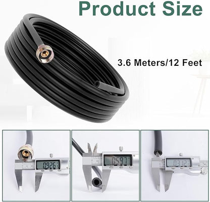 12 FT Dehumidifier Drain Hose 3/4 Inch FHT Connection Brass Thickened Drain Hose - Image 2