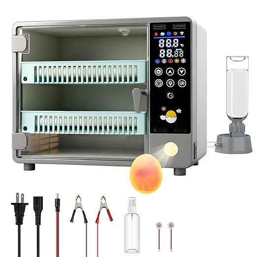 24 Egg Incubator, Automatic Egg Turner Hatching Machine by Gpaentsn