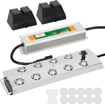 Ultrasonic Mist Maker Fogger 10 Head, 110V 350W Power Water Proof Ultrasonic by Makinglifebetter