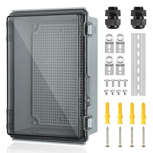 Waterproof Electrical Junction Box, IP67 Plastic Weatherproof Electrical by TOTUFY