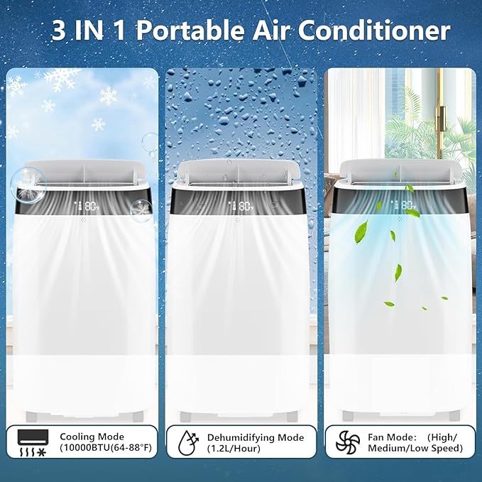 10, 000 BTU Portable Air Conditioner - Image 3