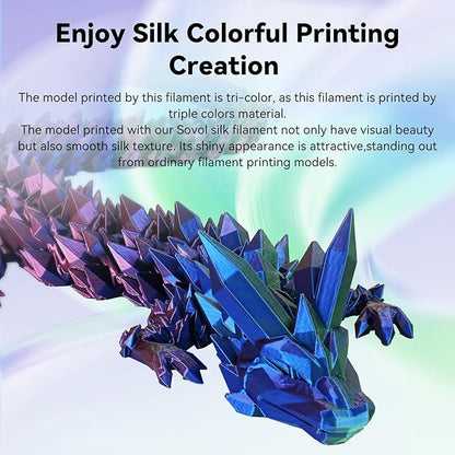 Sovol PLA Filament Silk Tri Color Co-Extrusion 1.75mm, 3D Printer Filament 1kg/ - Image 4