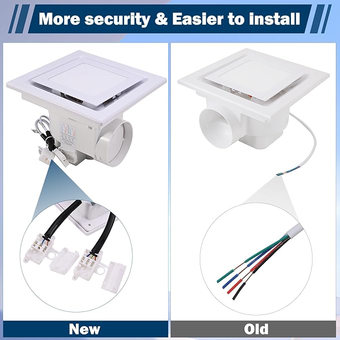 FEITON Square Bathroom Exhaust Fan - Image 8