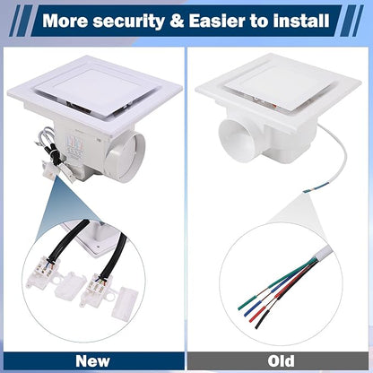 FEITON Square Bathroom Exhaust Fan - Image 8