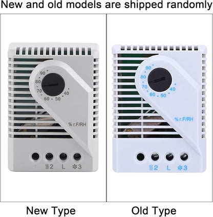 Mechanical Humidity Controller, PC Material Case, Back Rail Slot, 2-3 Pole - Image 4