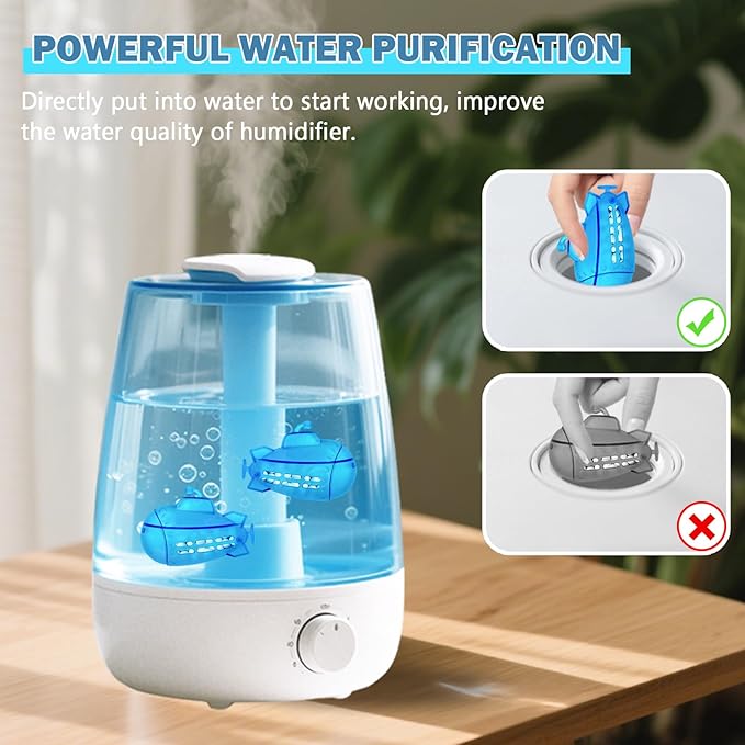 Humidifier Cleaner Fish 9Pcs, Demineralization Cleaning Ball - Image 6