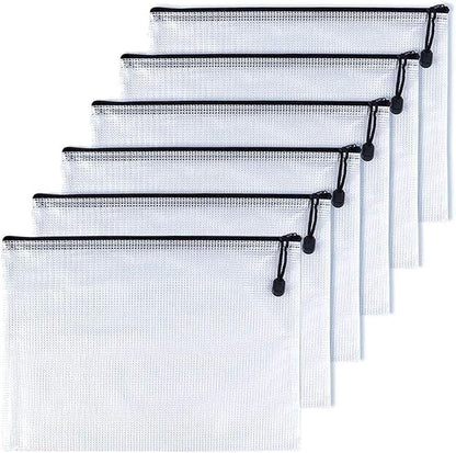 Oaimyy-A4, Mesh Zipper Pouch Document Folders Bag Plastic Zip File Folders by Oaimyy