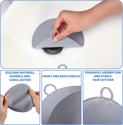 Yinkin 6 Pcs Drain Covers to Keep Bugs Out Silicone Shower Floor Tub Stoppers - Image 5