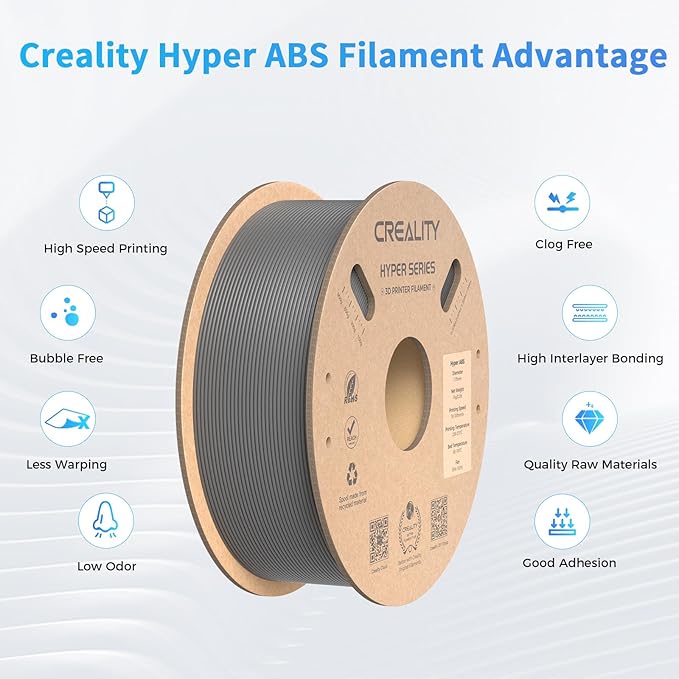 Creality Hyper ABS Filament for K1/K1 Max/K2/K2 Plus, Official 3D Printer - Image 3