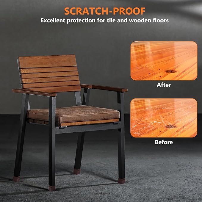 16pcs Square Chair Leg Floor Protectors, Felt Pads Chair Leg Protectors - Image 4