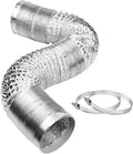 YIJUHOU 4 Inch 5 Feet Dryer Vent Hose, Non-Insulated Aluminum Foil Ducting by YIJUHOU