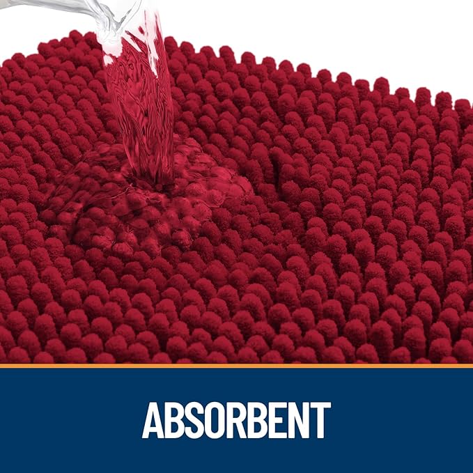 OLANLY Dog Door Mat for Muddy Paws 40x24, Absorbs Moisture and Dirt, Absorbent - Image 3