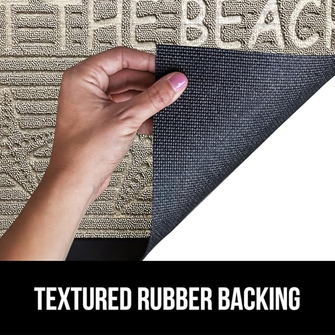 GORILLA GRIP 100% Waterproof All-Season WeatherMax Doormat US Designed Natural - Image 5