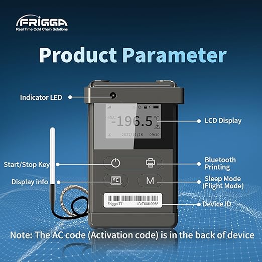 Frigga T72 4G/5G Temperature Monitor Real-Time Reusable Temperature Data Logger - Image 9