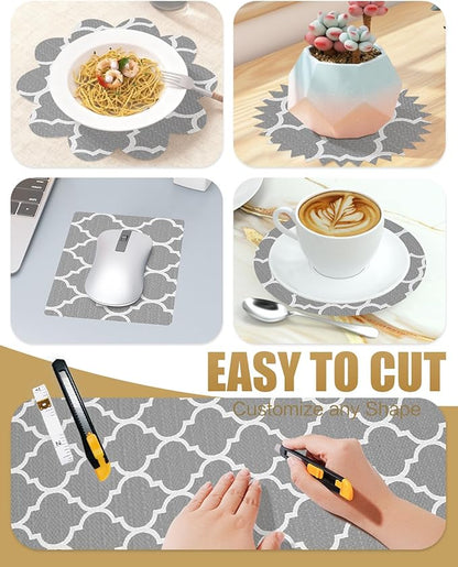 Shelf Liners for Kitchen Cabinets Non-Adhesive, Non-Slip Thickened Shelf Paper - Image 6