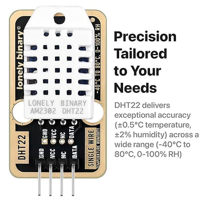 6pcs DHT22 DHT11 Gold Edition Digital Temperature Humidity Sensor Set AM2302 - Image 2
