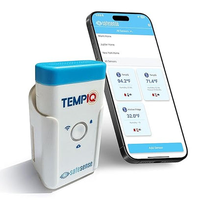 TEMPIQ Remote WiFi Temperature & Humidity Sensor by SAFESENSE