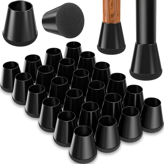 Chair Leg Floor Protectors Extra Small 24 Pcs, Silicone Chair Leg Protectors by YTEACIUL