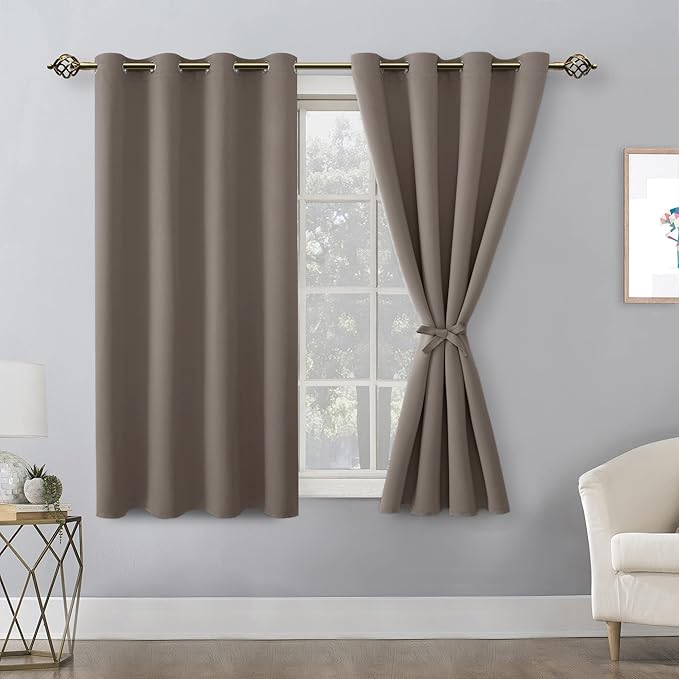 Hiasan Blackout Curtains for Bedroom, 52 x 54 Inches Long - Image 2