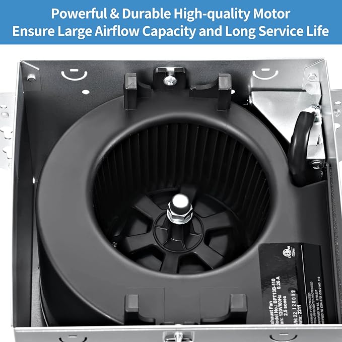 Bathroom Exhaust Fan 110 CFM Very Quiet - Image 6