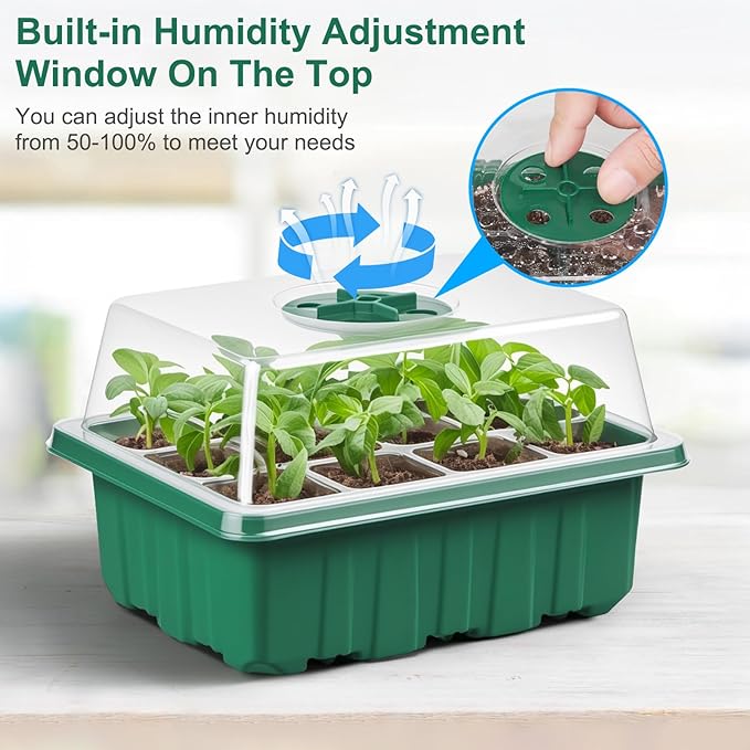 10 Pcks Seed Starter Tray 120 Cells Seed Starter Kit - Image 3