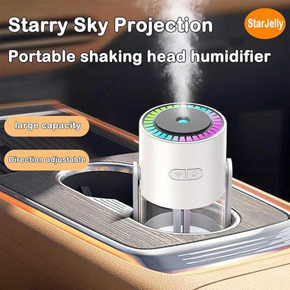 Portable Starry Sky Projection Humidifier, USB Mini Humidifier, 360° Rotating - Image 3
