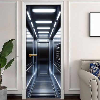 3D Door Decals Stickers Peel Stick Wall Murals Vinyl Wallpaper Self-Adhesive - Image 2